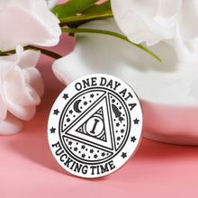Load image into Gallery viewer, Get Well Soon Stocking Stuffers Gifts for Men Recovery Coins for 1 Year Sober Coin Gift Women Men AA Tokens One Day at a Fucking Time Coin Addiction Alcoholics Chemo Gifts Affirmation Gifts