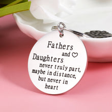 Load image into Gallery viewer, Father's Day Gift from Daughter Son to Dad Birthday Christmas Keychain Gifts for Daddy Stepdad Father To Be from Wife Kids I Love You Keyring for Men Him Papa Father Of The Bride Wedding Anniversary