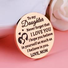 Load image into Gallery viewer, Daughter Gift from Mom Chirsatams Stocking Stuffers for Teenager Girl Graduation Birthday Pockey Hug Token for Daughter Inspirational Gifts for Teenage Girls 16th18th21st Birthday Wedding Gifts Token