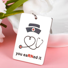 Load image into Gallery viewer, Nurse Gift RN Keychain for Women Graduation Back to School Gifts for Nursing Medical Students Teacher Practitioner Nuse Week Congratulate Gifts Idea for RN Birthday Christmas Nurse Day Female in Bulk