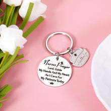 Load image into Gallery viewer, Nurse Keychain Gifts for Women RN Nurses Prayer Gifts for Medical Students Nurse Day Graduation Gift for Professional Nurses Inspirational Valentines Christmas Present for Girls Nurses Practitioner