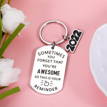Load image into Gallery viewer, Class of 2022 Gift Keychain for Him Her 2022 Graduation Gift for High School Seniors College Students 2022 Inspirational Gifts Bulk for Medical Nurse Lawyer Student Boy Girl Son Daughter from Teacher