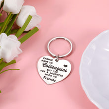 Load image into Gallery viewer, Coworker Leaving Gifts Keychain for Women Men Appreciation Goodby Keyring for Freinds Boss Colleagues Office Farewell Retirement Gifts for Leader Employees Birthday Christmas Stocking Stuffer