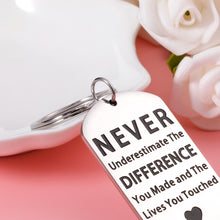 Load image into Gallery viewer, Appreciation Gift Keychain for Employees Teachers Thank You Leaving Goodbye Gift for Boss Leader Coach Coworkers Retirement Going Away Office Keyring for Social Workers Women Men Team Members