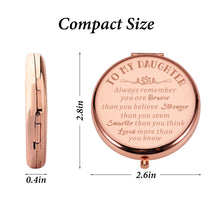 Load image into Gallery viewer, XPENMULBOJA Stocking Stuffers for Daughter from Mom Compact Mirror for Teens Girls Birthday Graduation Inspirational Make Up Gifts for Teenage Girls 16th18th 21st Wedding Valentines Mothers Day
