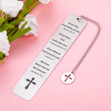 Load image into Gallery viewer, Christian Gifts for Women Christmas Stocking Stuffer Bible Verse Bookmarks Inspirational for Women Men Religious Scripture Gifts for Baptism Faith Birthday Present for Son Daughter First Communion