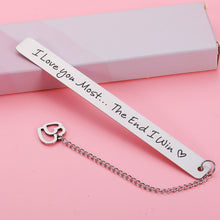 Load image into Gallery viewer, Husband Christmas Valentine's Gifts Bookmark from Wife Girlfriend Boyfriends Gifts Birthday Anniversary Bookmark Gifts for Her Him Husband Wife Men Couple Funny Wedding Engagement Gift Bookmark