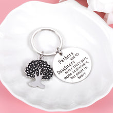 Load image into Gallery viewer, Father's Day Gift from Daughter Son to Dad Birthday Christmas Keychain Gifts for Daddy Stepdad Father To Be from Wife Kids I Love You Keyring for Men Him Papa Father Of The Bride Wedding Anniversary