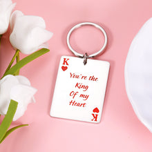 Load image into Gallery viewer, Christmas Valentines Gifts Keychain for Husband Boyfriend Funny Anniversary Birthday Pocker Key Chain for Poker Lover Hubby Fiance from Wife Girlfriend Father's Day Wedding Keyring for Men Him