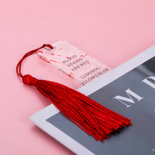 Load image into Gallery viewer, True Crime Bookmark for Crime Book Fans Gift for True Crime Lovers Crime Acrylic Bookmark for Women Men Crime Blood Spatter Gift for Bookworm Crime Book Forensic Science Bookmark Blood Stains are Red