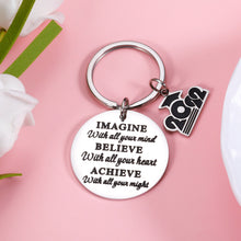 Load image into Gallery viewer, Inspirational 2022 Christmas Graduation Gifts Keychain for Him Her Aspiring Gift for College High School Graduate Teens Adults Stocking Stuffers for Friends Nurse Daughter Son from Dad Mom Teacher
