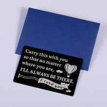 Load image into Gallery viewer, Wallet Card Birthday Christmas for Boyfriend Husband Anniversary Valentines Card for Family Son Daughter Wedding Engagement Gift for Groom Bride Fiance Fiancee Mini Love Note Stocking Stuffers