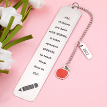 Load image into Gallery viewer, Teacher Appreciation Gifts Bookmark for Women Men, 2022 Thank You Teacher Graduation Gifts Bookmark for Teachers Mentor Tutor Teacher Birthday Gifts for Preschool Teacher Bookmark Booklovers Librarian