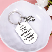 Load image into Gallery viewer, School Bus Driver Gift Keychain for Men Women Bus Driver Appreciation Gifts for Birthday Christmas Thank You School Bus Drivers Keychain for Gradaution Holiday Thanksgiving Day School Bus Charm