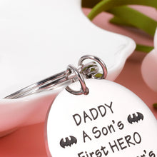 Load image into Gallery viewer, Dad Gifts Keychain from Daughter Kids, Father’s Day Birthday Key Chain Gift for Daddy from Son, Stepdad New Dad to be Keyring from Wife, Christmas Valentine Wedding Keepsake for Men Father-in-Law