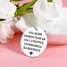 Load image into Gallery viewer, Funny Christmas Stocking Stuffers for Boss Lady Employee Appreciation Gifts for Coworker Boss Appreciation Keepsake Office Thank You Keychain for Colleagues Friends Going Away Leaving Gifts in Bulk