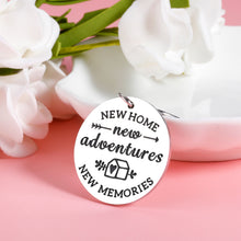 Load image into Gallery viewer, New Home Housewarming Gift for New Homeowner 2023 First Homeowner Badge Holder Keyring for Couple Friend Daughter Son New House Key Chain for Family BFF Coworker Real Estate Closing Moving in Gifts
