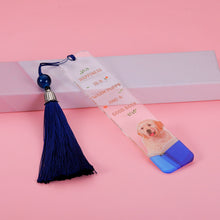 Load image into Gallery viewer, Dog Acrylic Bookmark for Dog & Books Gift Bookmark for Book Puppy Lovers Birthday Christmas Book Mark Gifts for Friends Family Son Daughter Graduation Holiday Stocking Stuffers Present for Him Her
