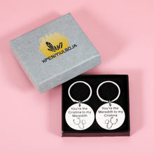 Load image into Gallery viewer, Best Friend Valentines Keychain Gifts for Women Christmas Birthday Keychain Gifts for BFF Soul Sister Girls Graduation Anniversary Friendship Jewelry for Medical Nurses Friends Grey's Anatomy Set 2Pcs