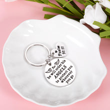 Load image into Gallery viewer, Inspirational Bible Verse Gift for Women Men Christian Christmas Baptism Religious Keychain for Daughter Son Family Freinds First Communion Confirmation Gifts for Girls Boys Godchild Easter Prayer