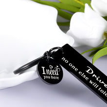 Load image into Gallery viewer, Drive Safe Keychain Gift for Boyfriend Husband from Girlfriend Wife New Driver Valentines Christmas Gifts Key Chain for Men Fiance Son Daughter Wedding Birthday Stocking Stuffers for Driver Trucker