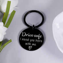 Load image into Gallery viewer, Boyfriend Gifts from Girlfriend Stocking Stuffers for Boyfriend Husband Drive Safe Keychain Valentines Gifts Keychain for Son Daughter Husband Birthday Present from Wife Fiance Couple Gifts