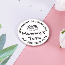 Load image into Gallery viewer, Gifts for New Dad Mom Decision Coins Parents Pregnancy Gift for First Time Daddy Mummy to be Funny Baby Shower Father's Mother's Day Coin for Husband Wife Christmas Birthday Present for Women Men