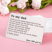 Load image into Gallery viewer, Gifts for New Dad to Be Wallet Insert Card First Time Daddy Gifts for Men Husband from Wife Pregnancy Baby Announcement Gifts for Soon to be DadFirst Father's Day Christmas Stocking Stuffer Gift