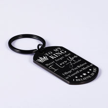 Load image into Gallery viewer, Keychain for Boyfriend, to My Man Birthday Wedding Engagement Gift Anniversary Husband Keychain from Wife Lover Fiance Christmas Valentine’s Day Present for Hubby Fathers Day Keyring Keepsake for Him