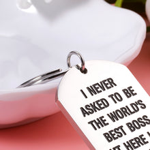 Load image into Gallery viewer, Roll over image to zoom in Funny Boss Appreciation Gifts Keychain for Women Men, Boss Day Birthday Christmas Key Chain Gift for Boss Mentor Leader, Office Thank You Retirement Present for Male Female Coworker Supervisor