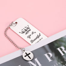 Load image into Gallery viewer, Inspirational Christian Bookmark Gifts for Women Bible Verse Bookmark for Girls Daughter Book Lovers Birthday Christmas Stocking Stuffers for Female Friend Sister Baptism Religious Church Bulk Gifts
