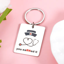 Load image into Gallery viewer, Nurse Gift RN Keychain for Women Graduation Back to School Gifts for Nursing Medical Students Teacher Practitioner Nuse Week Congratulate Gifts Idea for RN Birthday Christmas Nurse Day Female in Bulk