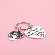 Load image into Gallery viewer, Thank You Gift Keychain for Teacher Coach from Students Appreciation Key Chain Gifts for Mentor Tutor Nanny Christmas Birthday Present for Preschool Teachers Babysitter Teacherâs Day Stocking Stuffers