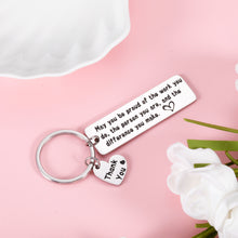 Load image into Gallery viewer, Thank You Gift for Coworker Colleague Farewell Going Away Keychain for Leader Mentors Coach Team Members Inspirational Appreciation Keyring for Teacher Social Worker Women Men Boss Day Goodbye Jewelry