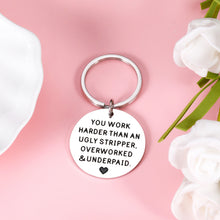 Load image into Gallery viewer, Funny Christmas Stocking Stuffers for Boss Lady Employee Appreciation Gifts for Coworker Boss Appreciation Keepsake Office Thank You Keychain for Colleagues Friends Going Away Leaving Gifts in Bulk