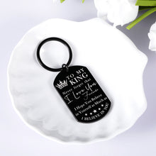 Load image into Gallery viewer, Keychain for Boyfriend, to My Man Birthday Wedding Engagement Gift Anniversary Husband Keychain from Wife Lover Fiance Christmas Valentine’s Day Present for Hubby Fathers Day Keyring Keepsake for Him