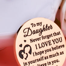 Load image into Gallery viewer, Daughter Gift from Mom Chirsatams Stocking Stuffers for Teenager Girl Graduation Birthday Pockey Hug Token for Daughter Inspirational Gifts for Teenage Girls 16th18th21st Birthday Wedding Gifts Token