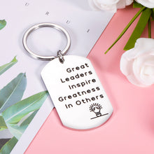Load image into Gallery viewer, Boss Leader Appreciation Gift for Women Men Christmas Birthday Retirement Keychain for Manager Supervisor Bosses Office Presents for Employer Work Friends Boss Lady Thanksgiving Goodbye Going Away