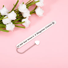 Load image into Gallery viewer, Bookmark for Women Book Lovers, Engraved Bookmark with Chain for Her Lady Best Friend, Birthday Christmas Gifts for Mom Sister Teacher, Book Club Gifts for Readers, A Well Read Woman Stocking Stuffers