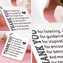Load image into Gallery viewer, Thank You Gifts Keychain for Mentor Teacher Appreciation Leaving Gift Keyring for Boss Supervisor Coach Birthday Christmas Present Key Chain for Manger Coworker Women Men Going Away Retirement Gifts