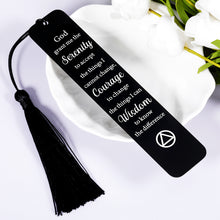 Load image into Gallery viewer, Sobriety Recovery AA Gifts Bookmark for Women Men Serenity Prayer Gift Christian Bookmark After Surgery Cancer Survivor Gifts Book Mark Inspirational Addiction Birthday Christmas Gifts for Friends