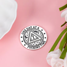 Load image into Gallery viewer, Get Well Soon Stocking Stuffers Gifts for Men Recovery Coins for 1 Year Sober Coin Gift Women Men AA Tokens One Day at a Fucking Time Coin Addiction Alcoholics Chemo Gifts Affirmation Gifts