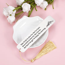 Load image into Gallery viewer, Inspirational Gifts Bookmark for Women Men Readers Christmas Graduation Birthday Present for Book Lovers Girls Boys Encouragement Bookmark with Tassel for Friends Daughter Son Stocking Stuffer