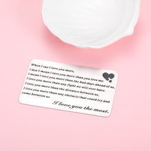 Load image into Gallery viewer, Anniversary Wallet Card for Him Husband Boyfriend from Wife Girlfriend Valentines Day Christmas Wallet Insert Card for Women Men Hubby Wifey Wedding Engagement Gifts for Fiance Fiancee Groom Bride