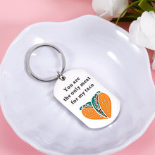 Load image into Gallery viewer, Funny Gifts Keychain for Boyfriend from Girlfriend Christmas Anniversary Valentine Day Keyring Gifts for Husband Fiancé from Wife Fiancée Wedding Engagement Couple Gift for Him Her Taco Keychian
