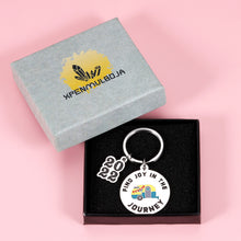 Load image into Gallery viewer, Camper Key Chain RV Accessories for Travel Trailers Inside Decor 2022 New Happy Camper Owner Journey Adventure Gifts Glamping Lifestyle