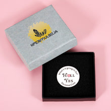 Load image into Gallery viewer, Yes or No Challenge Coin Gifts for Women Men Funny Decision Maker Coin for Friends Family Christmas Stocking Stuffers Birthday Flipping Coin Question Answer Token for Him Her Fortune Teller Coin