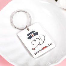 Load image into Gallery viewer, Nurse Gift RN Keychain for Women Graduation Back to School Gifts for Nursing Medical Students Teacher Practitioner Nuse Week Congratulate Gifts Idea for RN Birthday Christmas Nurse Day Female in Bulk