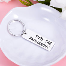 Load image into Gallery viewer, Fck The Patriarchy Feminist Gift for Her Women Inspirational Gift for Female Friends Sisters All Too Well Merch Activist for Taylor Fans Feminist Keepsake for Women's Rights Girl Power Keychain
