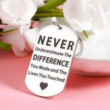 Load image into Gallery viewer, Appreciation Gift Keychain for Employees Teachers Thank You Leaving Goodbye Gift for Boss Leader Coach Coworkers Retirement Going Away Office Keyring for Social Workers Women Men Team Members